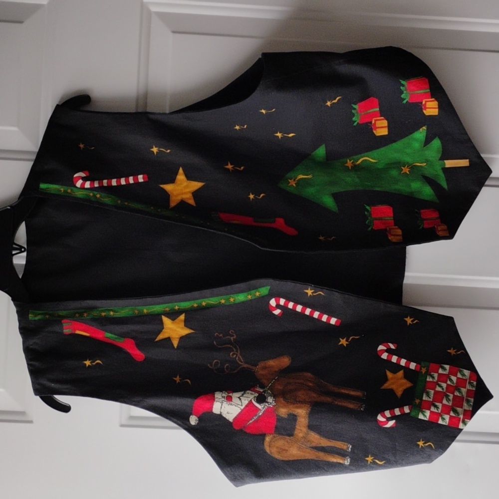 🚨BoGo½ OSFM Vintage HANDMADE Holiday Vest